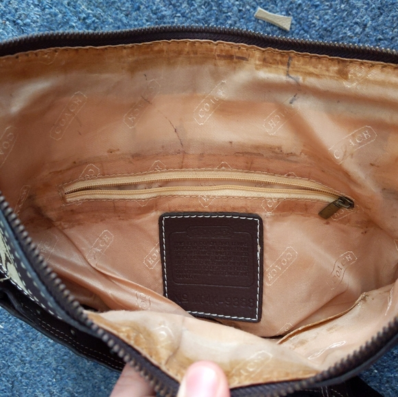 Used multicolor patchwork Coach purse - Picture 3 of 4